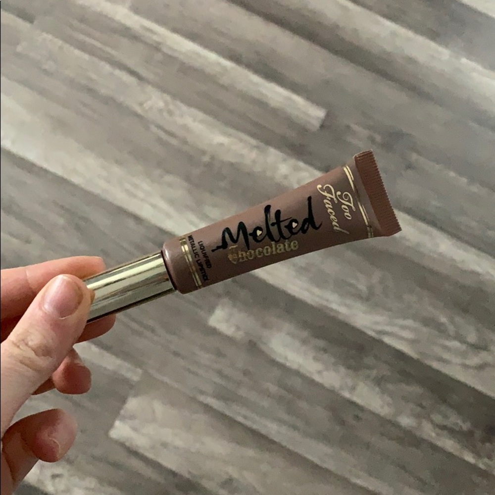 too faced melted lipstick in chocolate